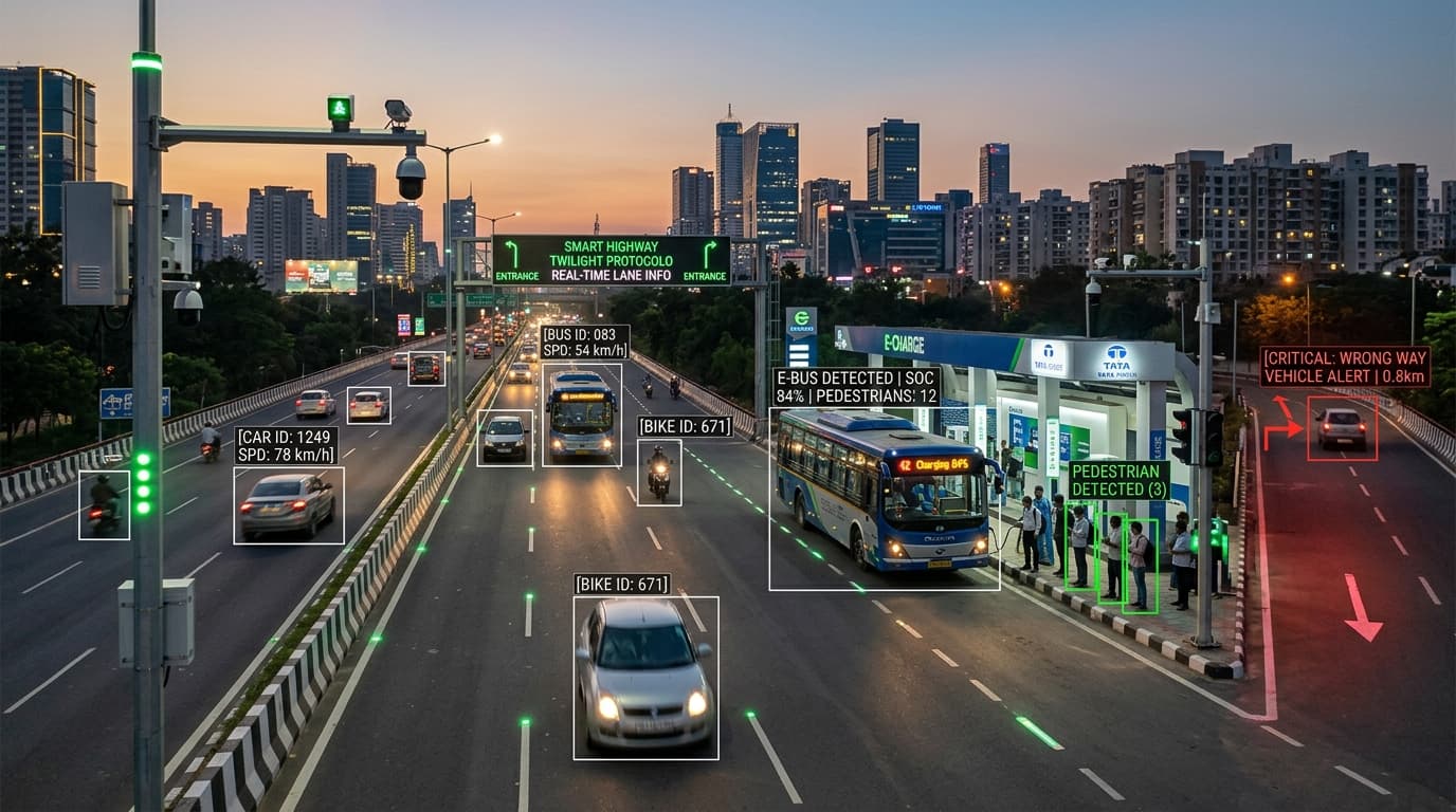 Intelligent Highway with Computer Vision Bounding Boxes and Hazard Interception